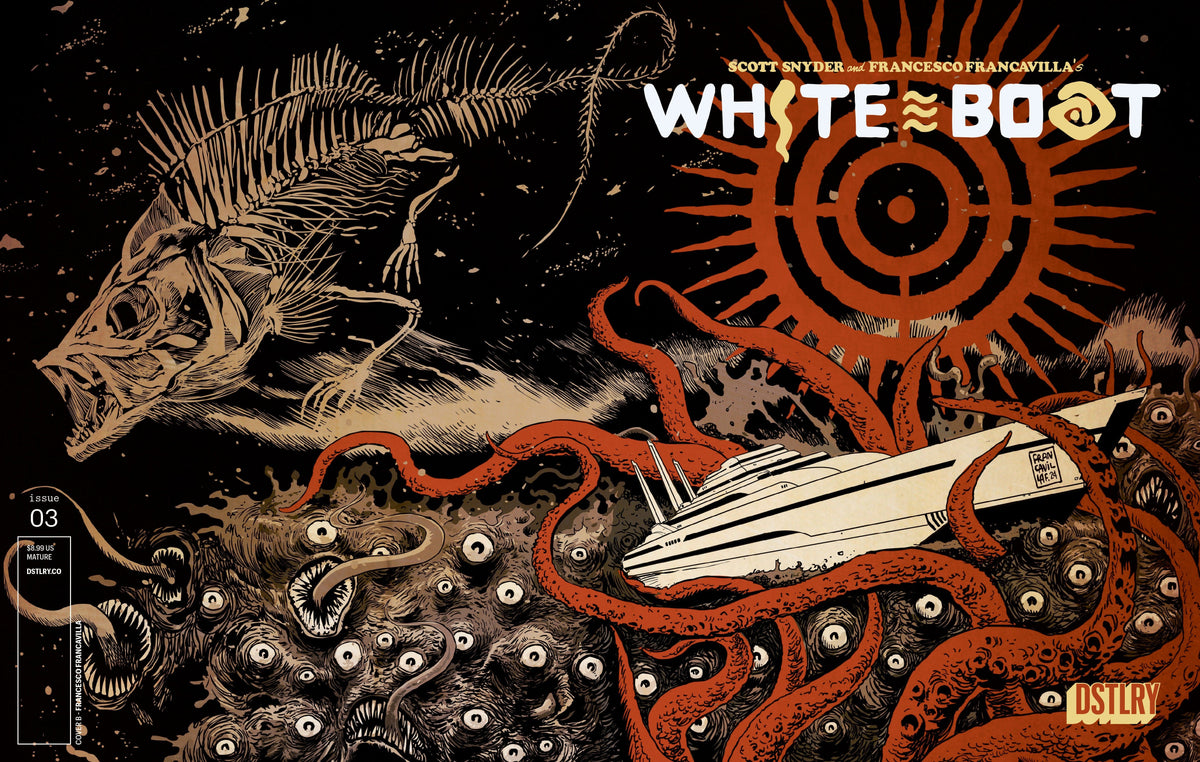 DSTLRY Comic Books WHITE BOAT #3 CVR B FRANCESCO FRANCAVILLA VARIANT 61499847315100321 PRH-61499847315100321