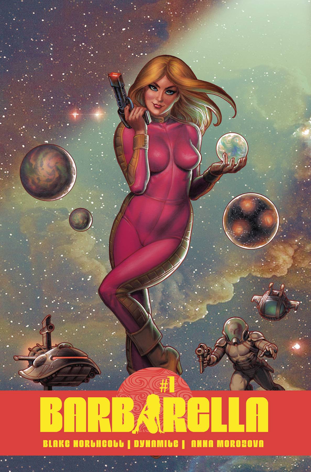 Dynamite Comic Books BARBARELLA #1 CVR E LINSNER FOIL 72513034937801051 AUG240149