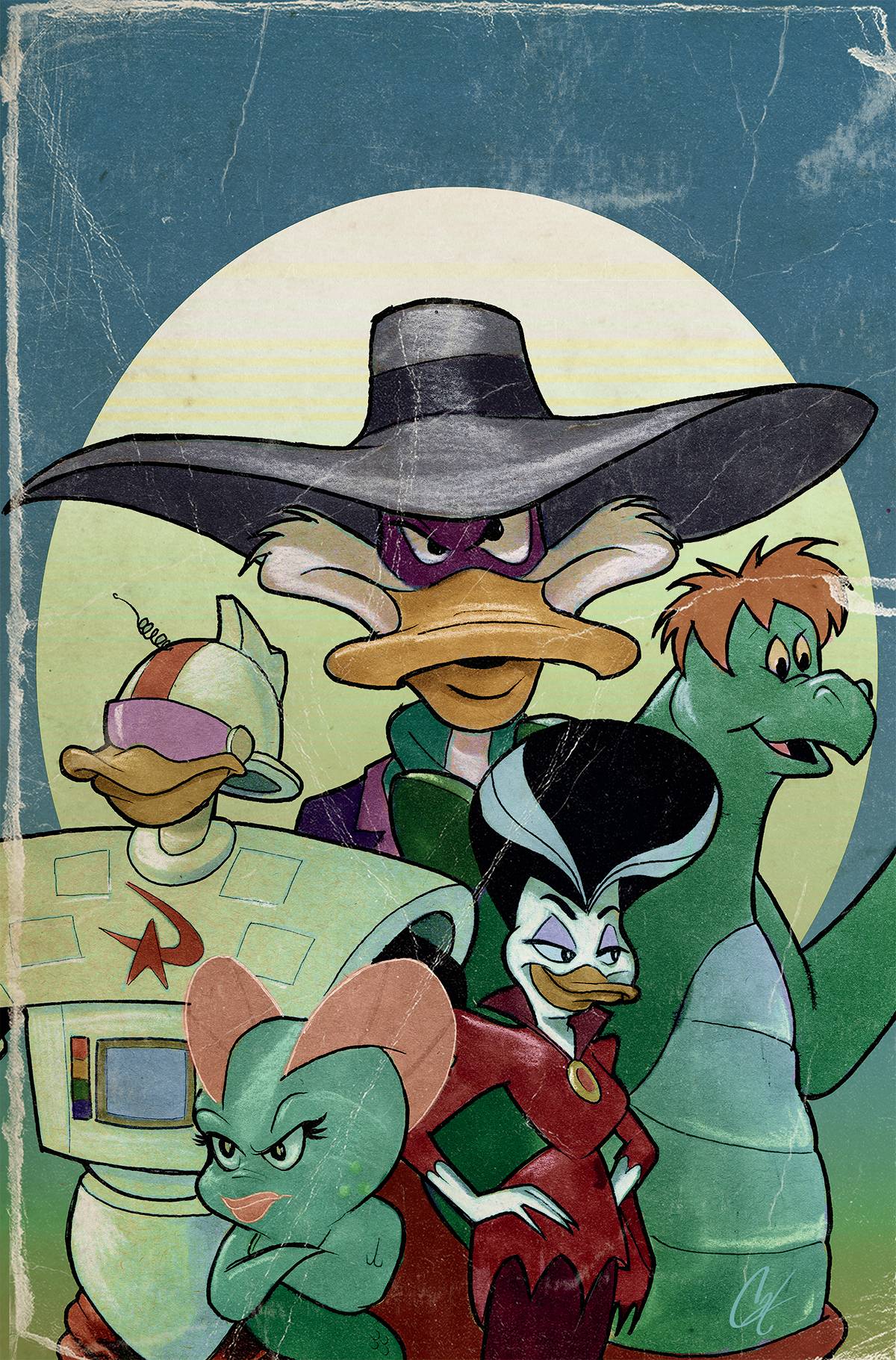 Dynamite Comic Books DARKWING DUCK #10 CVR V 1:10 INCV FOC STAGGS VIRGIN 72513032463410221