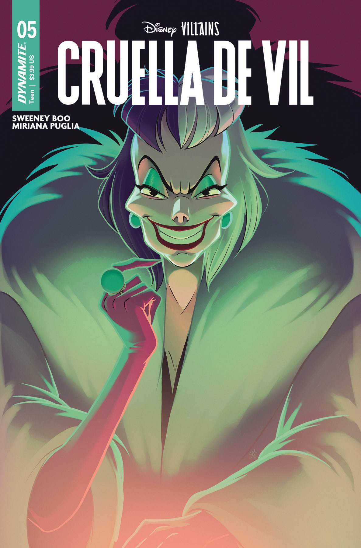 DYNAMITE Comic Books DISNEY VILLAINS CRUELLA DE VIL #5 CVR A BOO 72513033603305011 FEB240265