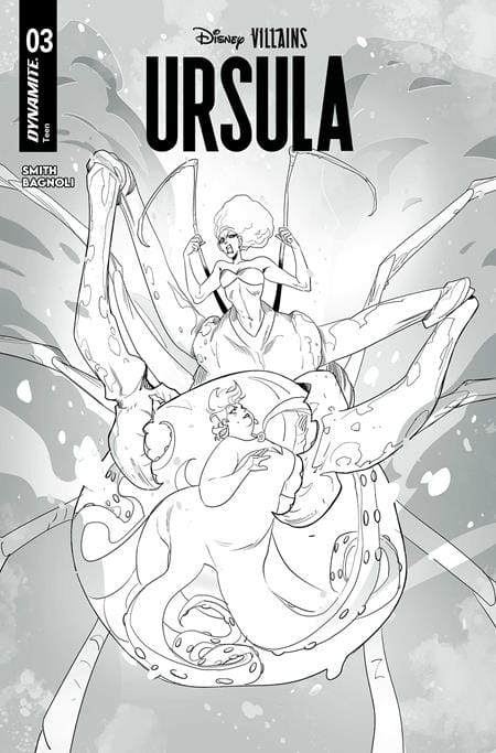 Dynamite Comic Books DISNEY VILLAINS URSULA #3 CVR M FOC BONUS MIRKA ANDOLFO LINE ART 72513036284103131 0226DE8456