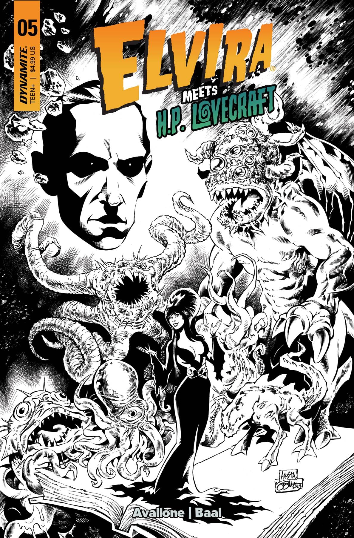 DYNAMITE Comic Books ELVIRA MEETS HP LOVECRAFT #5 CVR J 10 COPY FOC INCV ACOSTA L 72513034118105101