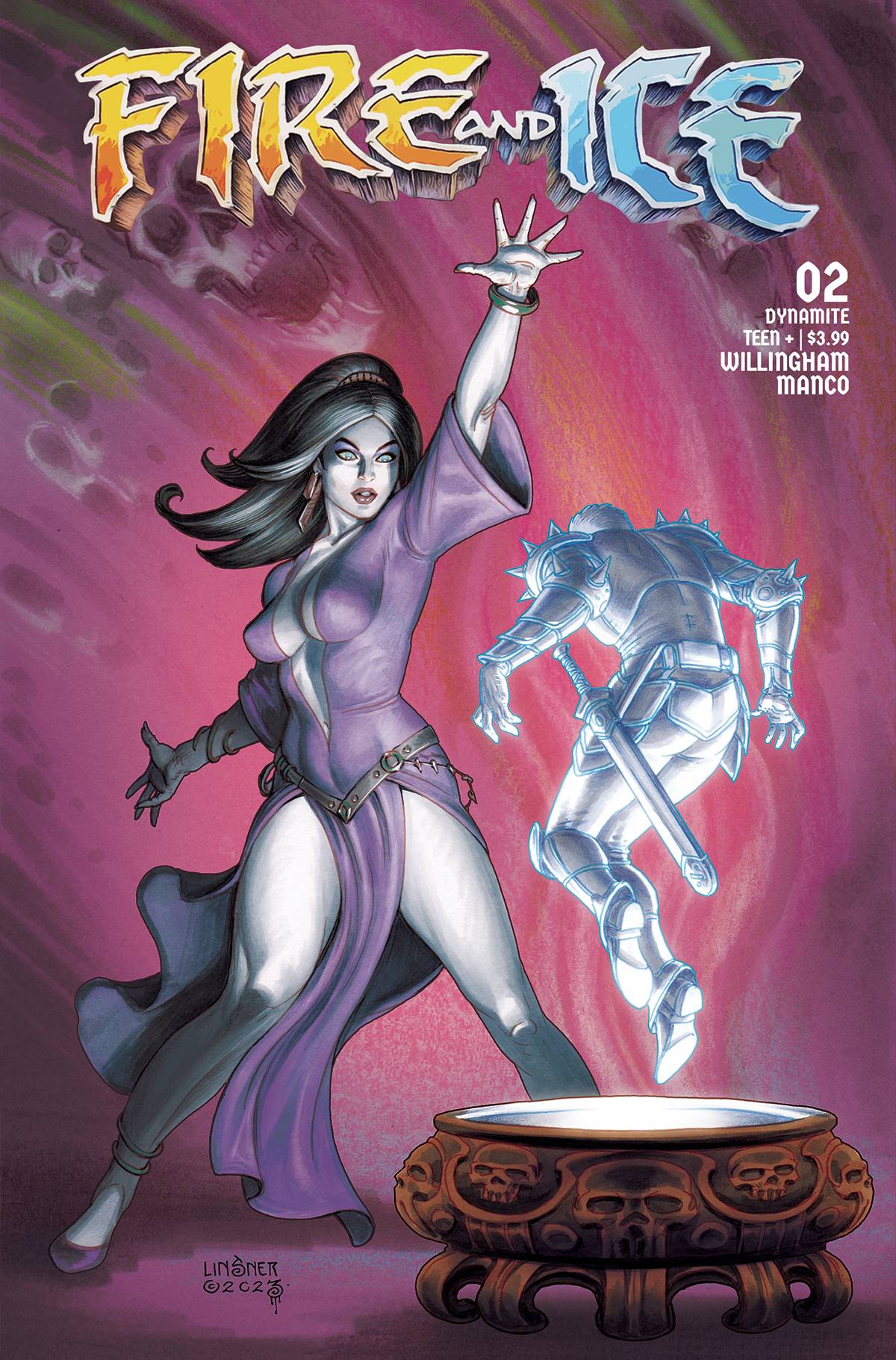 Dynamite Comic Books FIRE AND ICE #2 CVR A LINSNER 72513033059802011 JUL230195