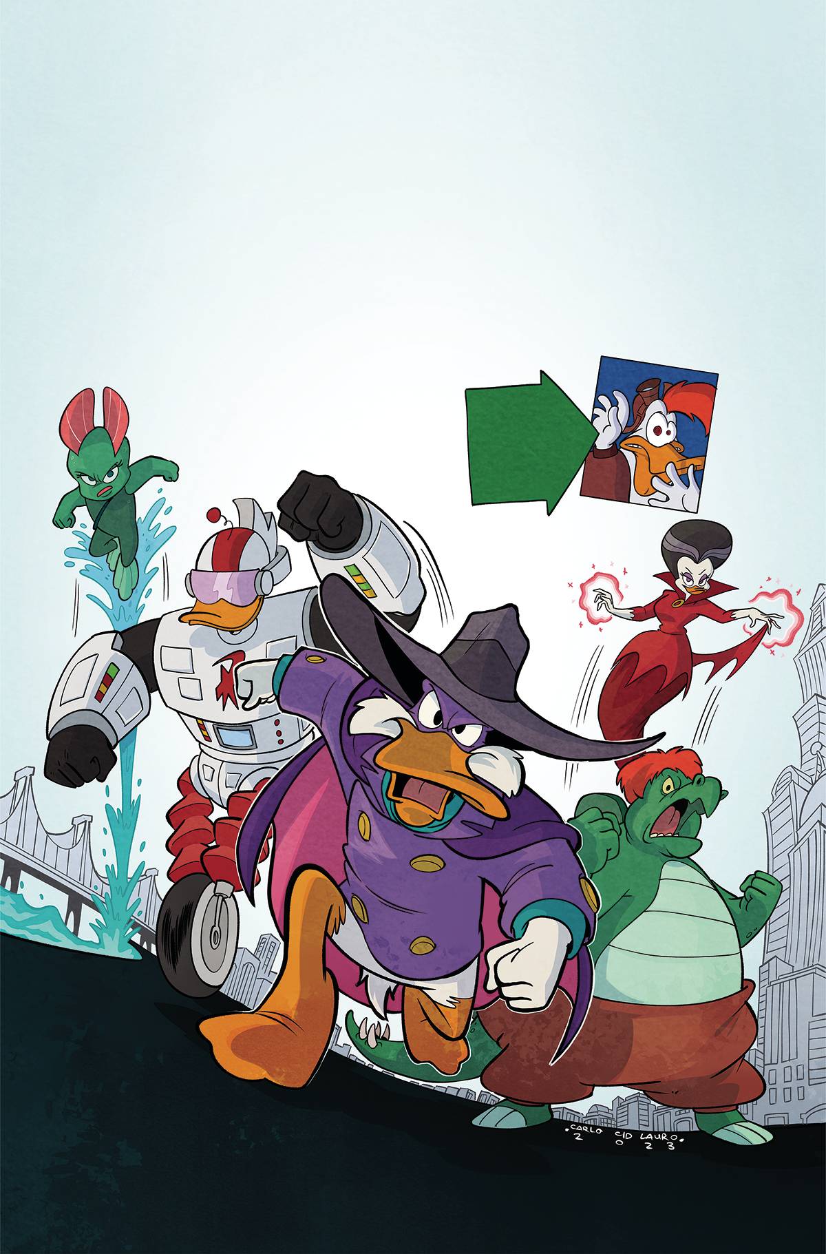 Dynamite Comic Books > Incentives DARKWING DUCK #10 CVR I 1:10 INCV VAR LAURO VIRGIN 72513032463410091 AUG230310