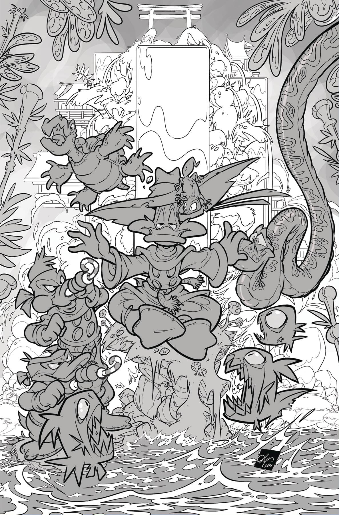 Dynamite Comic Books > Incentives DARKWING DUCK #3 CVR K 1:15 INCV CANGIALOSI LINE ART VIRG 72513035273603111 FEB250245