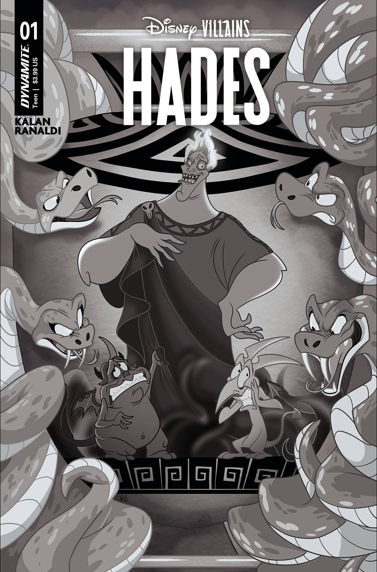 DYNAMITE Comic Books > Incentives DISNEY VILLAINS HADES #1 CVR J 1:20 INCV VAR FORSTNER LINE AR 72513033283701101 JUN230648