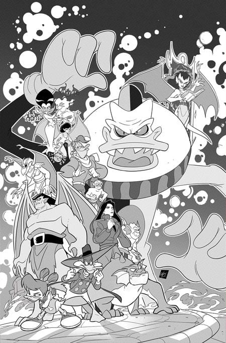 Dynamite Comic Books > Incentives GARGOYLES/DARKWING DUCK #4 CVR I INC 1:20 CIRO CANGIALOSI LINE ART VIRGIN VAR 72513036250604091 0226DE0652