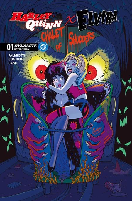 Dynamite Comic Books > Incentives HARLEY QUINN X ELVIRA #1 CVR P INC 1:15 AMANDA CONNER FOIL VAR 72513035710601161 0825DE0650