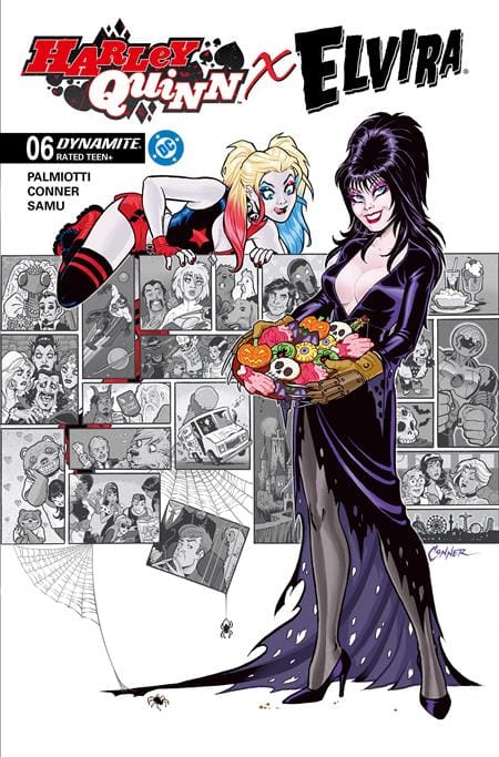 Dynamite Comic Books > Incentives HARLEY QUINN X ELVIRA #6 CVR H INC 1:10 AMANDA CONNER COOKIES VAR 72513035710606081 0126DE0640