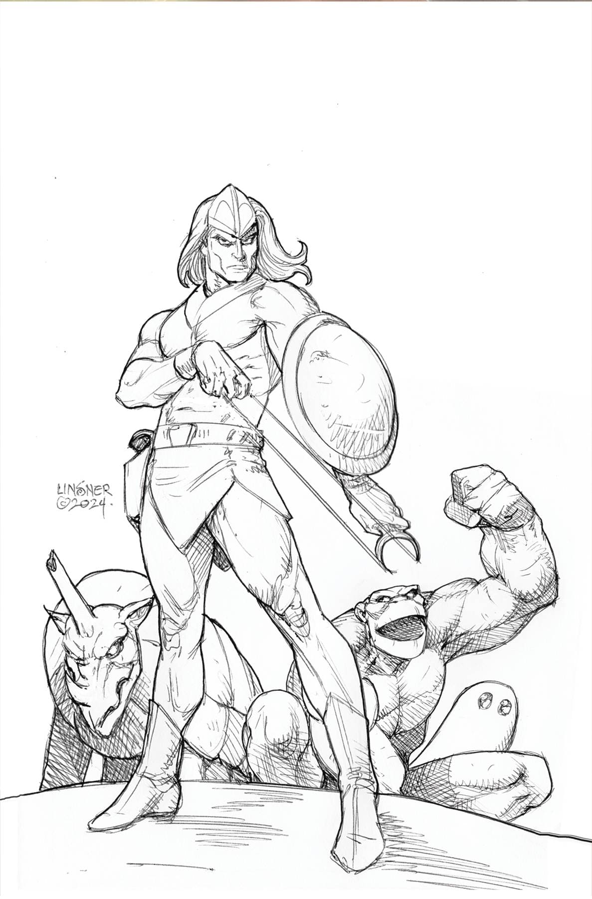 Dynamite Comic Books > Incentives HERCULOIDS #3 CVR M 1:15 INCV LINSNER LINE ART VIRGIN 72513035274303131 FEB250280
