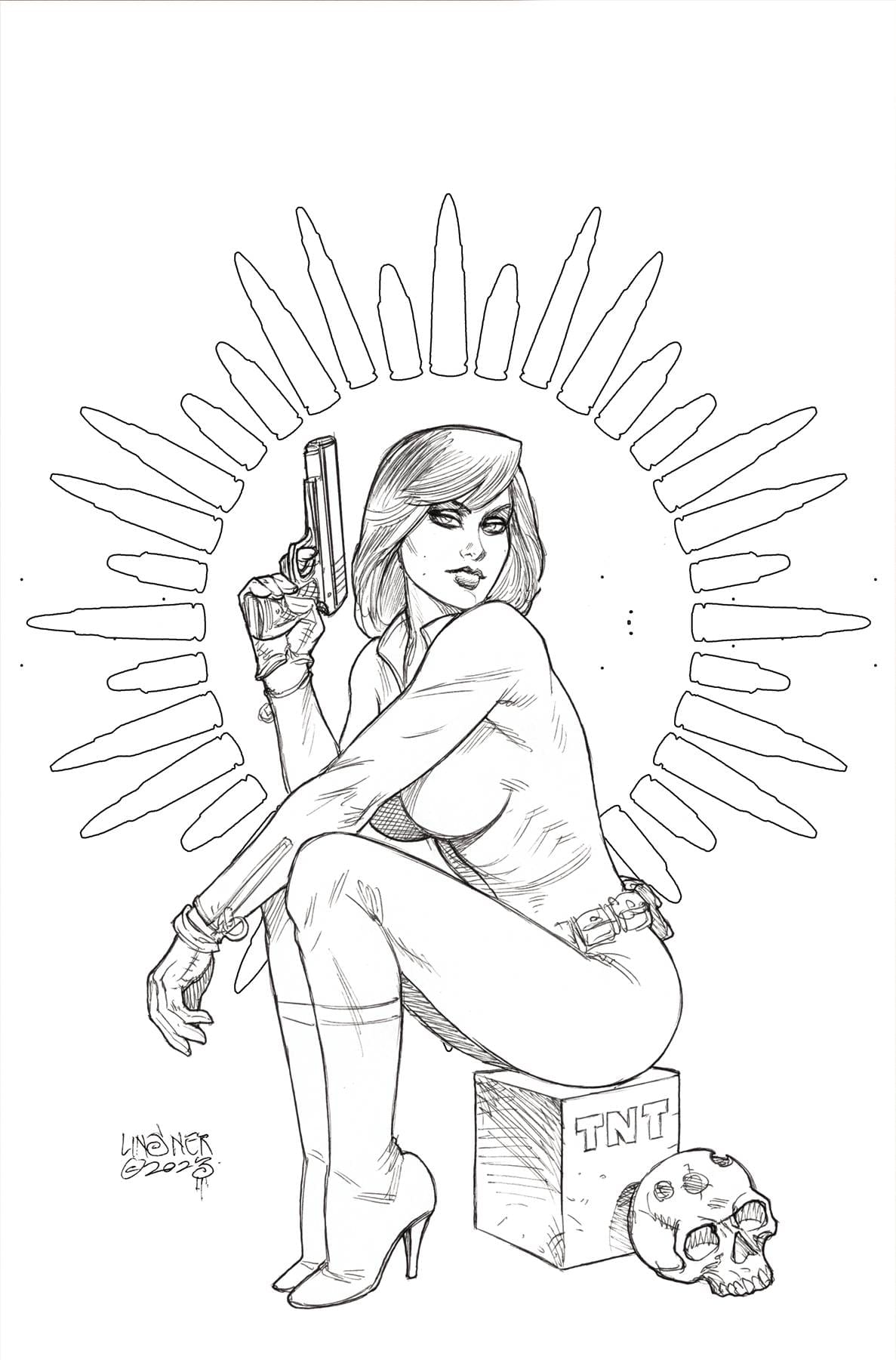 DYNAMITE Comic Books > Incentives JENNIFER BLOOD BATTLE DIARY #3 CVR F 1:15 INCV LINSNER VI VAR 72513033810503061 DEC230373