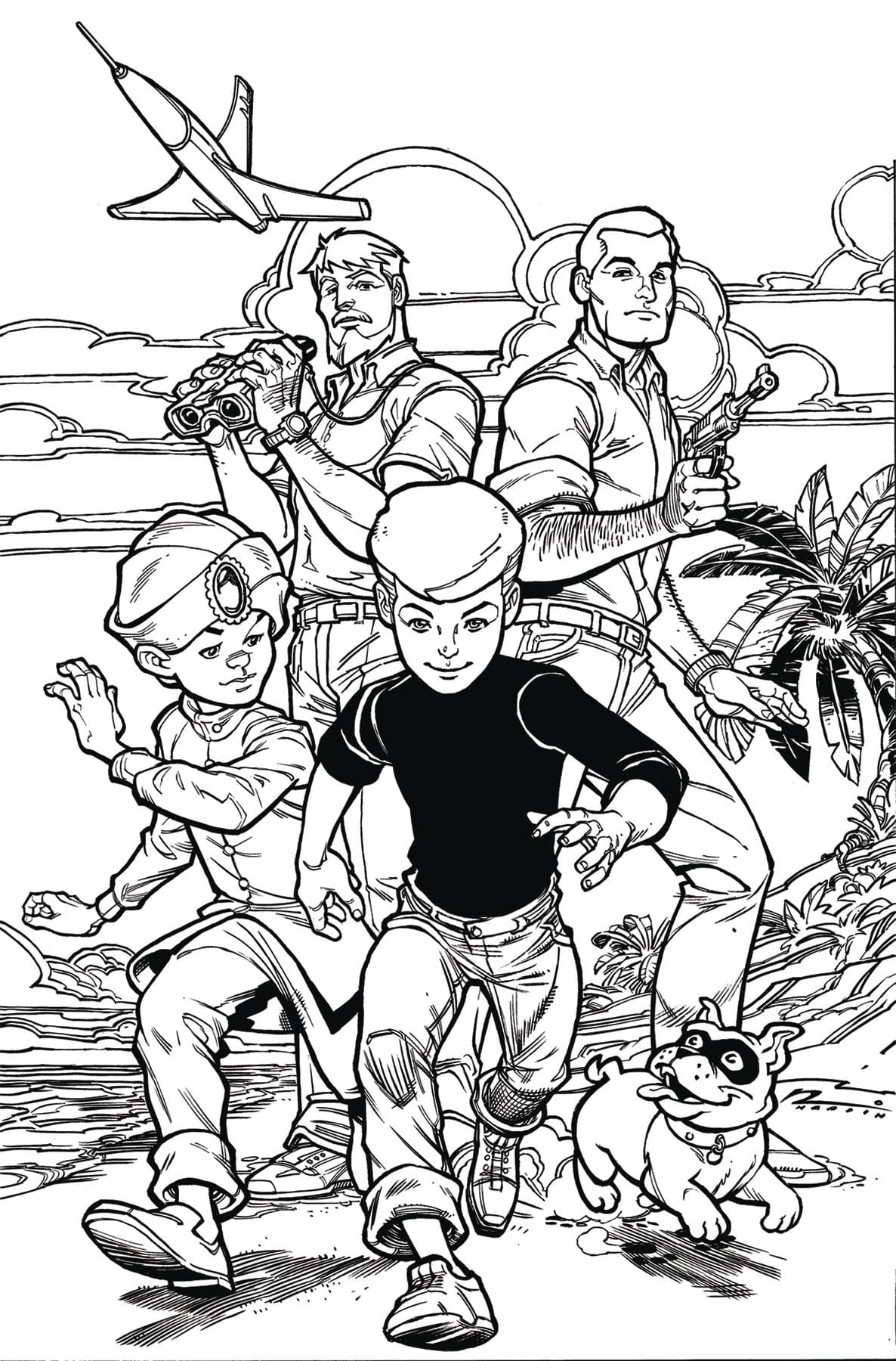 Dynamite Comic Books > Incentives JONNY QUEST #1 CVR T 1:40 INCV HARDIN LINE ART VIRGIN 72513034659901201 JUN240198