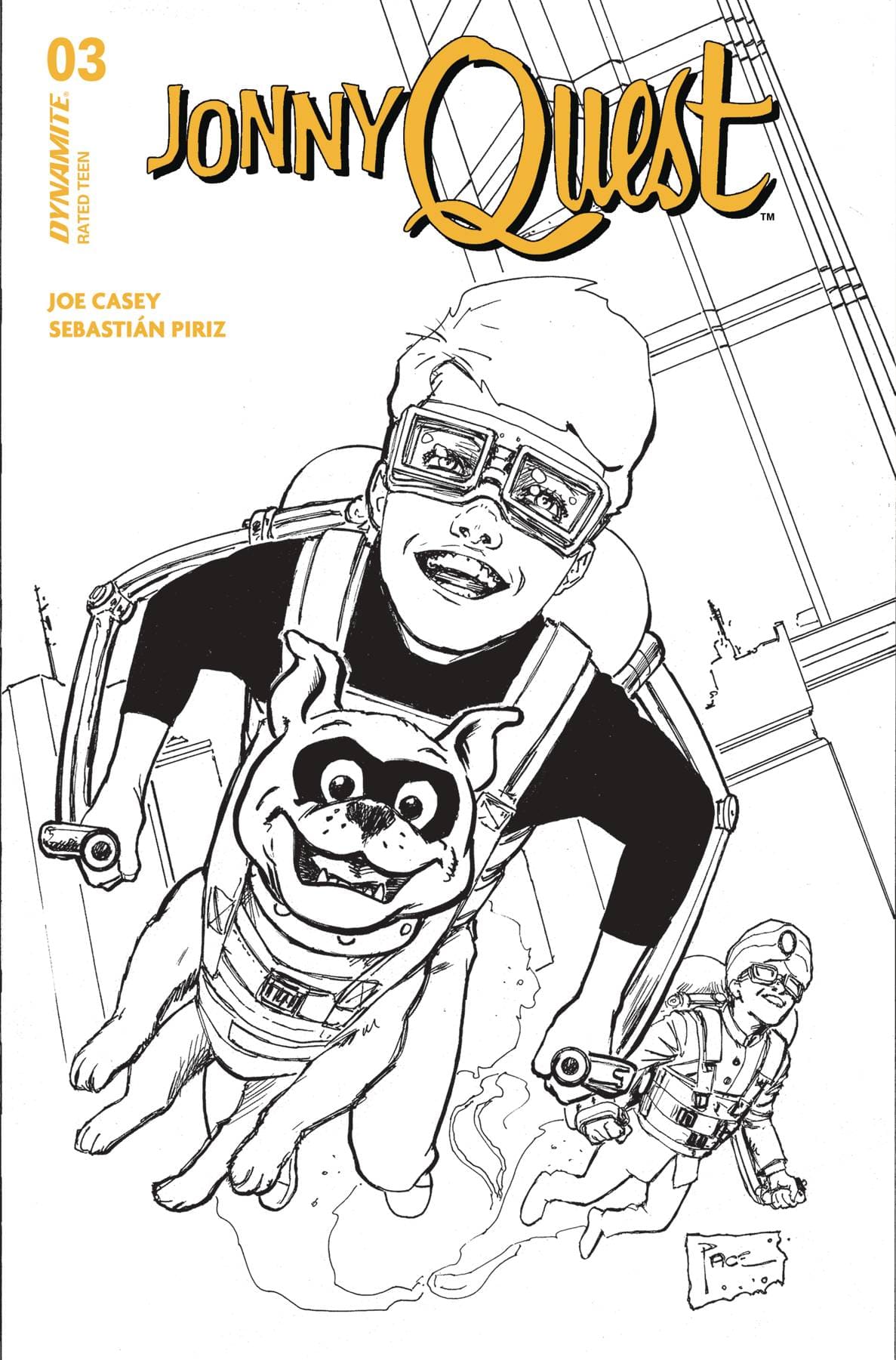 Dynamite Comic Books > Incentives JONNY QUEST #3 CVR F 1:10 INCV PACE LINE ART 72513034659903061 AUG240187