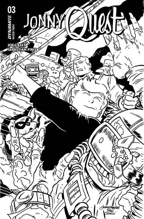 Dynamite Comic Books > Incentives JONNY QUEST #3 CVR G 1:10 INCV RANEY LINE ART 72513034659903071 AUG240188