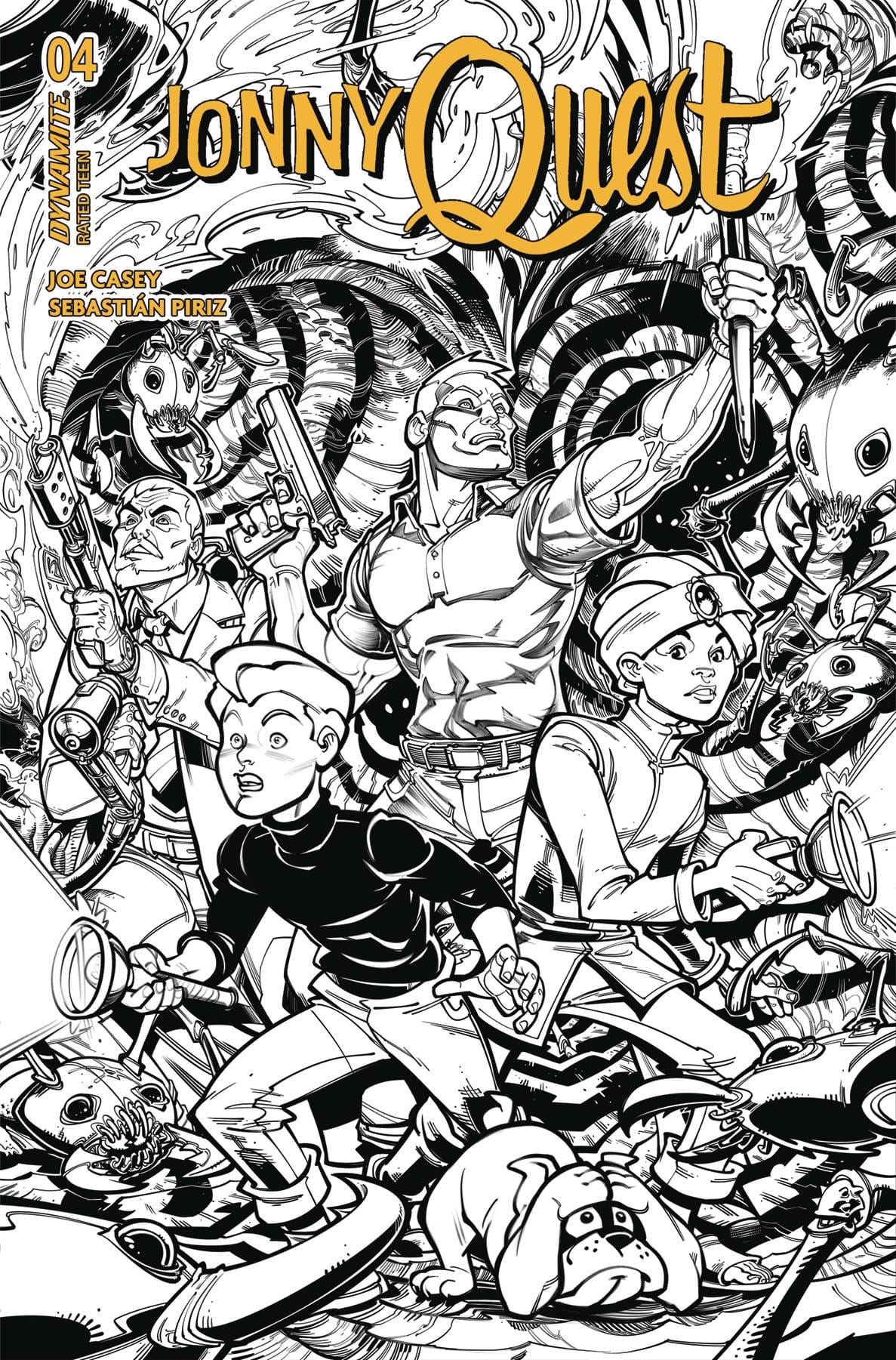 DYNAMITE Comic Books > Incentives JONNY QUEST #4 CVR I 1:15 INCV HARDIN LINE ART 72513034659904091 SEP240233