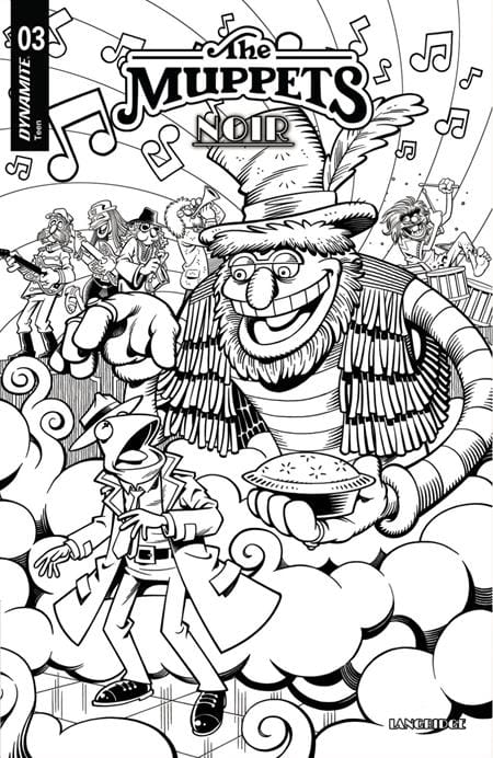Dynamite Comic Books > Incentives MUPPETS NOIR #3 CVR E INC 1:15 ROGER LANGRIDGE LINE ART VAR 72513036286503051 0226DE0687
