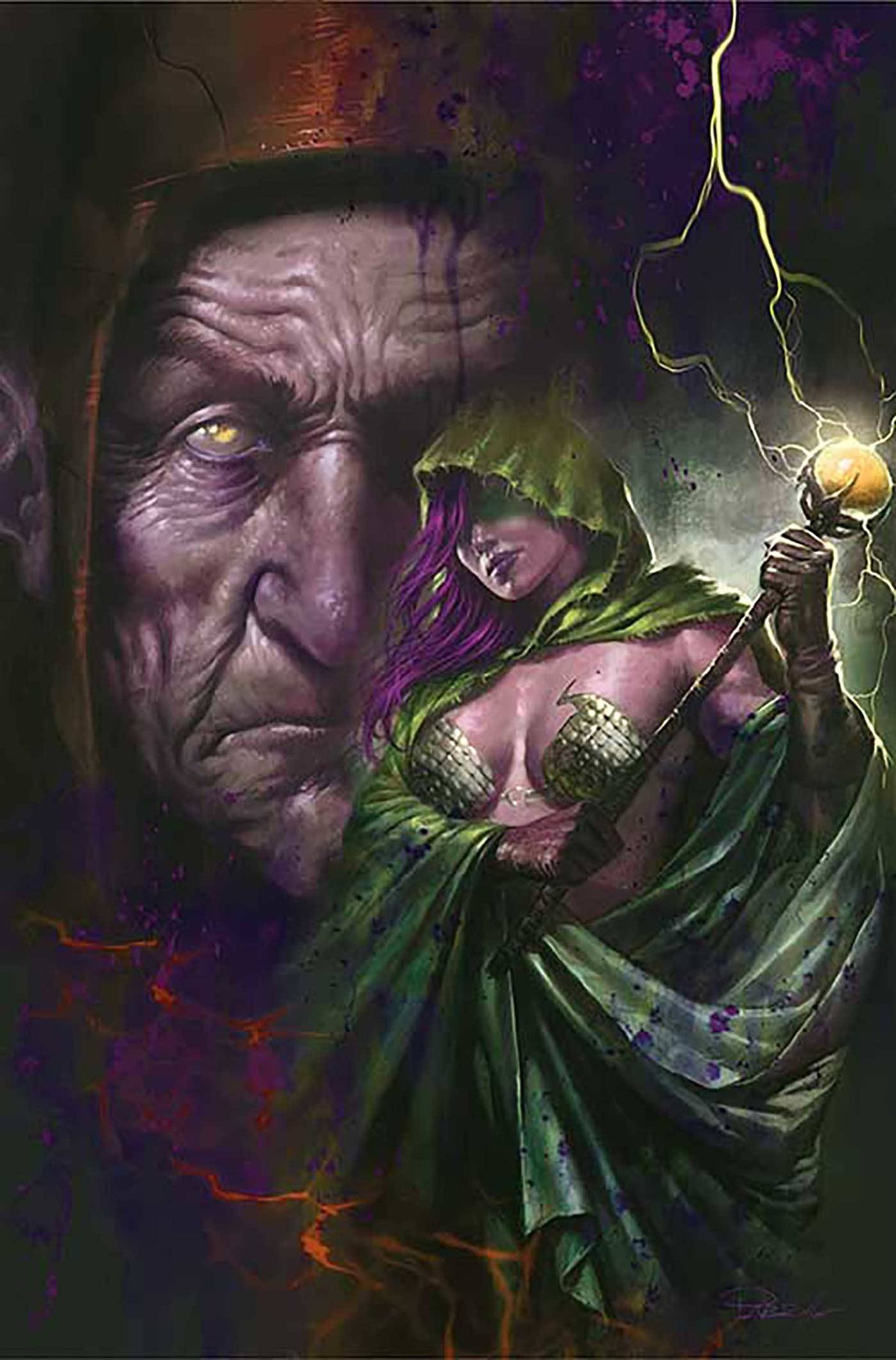 DYNAMITE Comic Books > Incentives RED SONJA 2023 #16 CVR M 1:10 FOC INCV PARRILLO ULTRAVIOL 72513033135916131