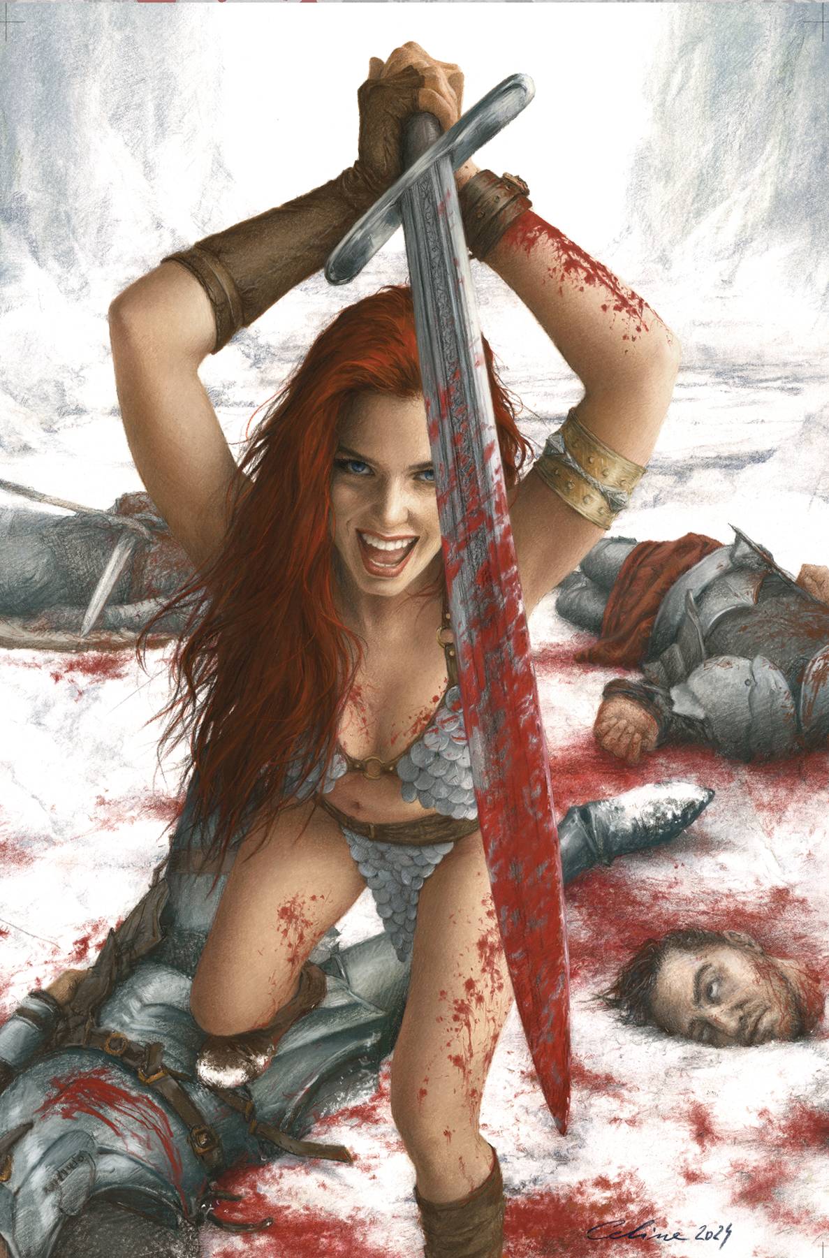 DYNAMITE Comic Books > Incentives RED SONJA DEATH AND THE DEVIL #3 CVR K 1:30 INCV CELINA V 72513034851703111 SEP240280