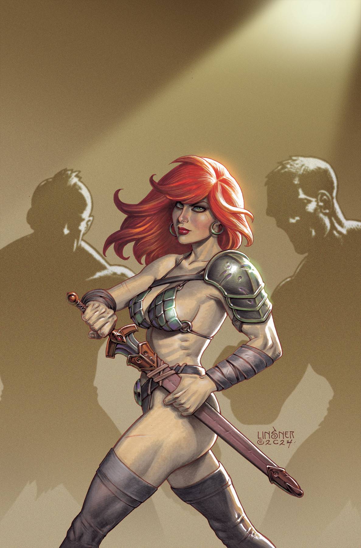 DYNAMITE Comic Books > Incentives RED SONJA EMPIRE DAMNED #2 CVR I 1:15 INCV LINSNER FOIL VIRGIN '72513034381902091 MAR240156