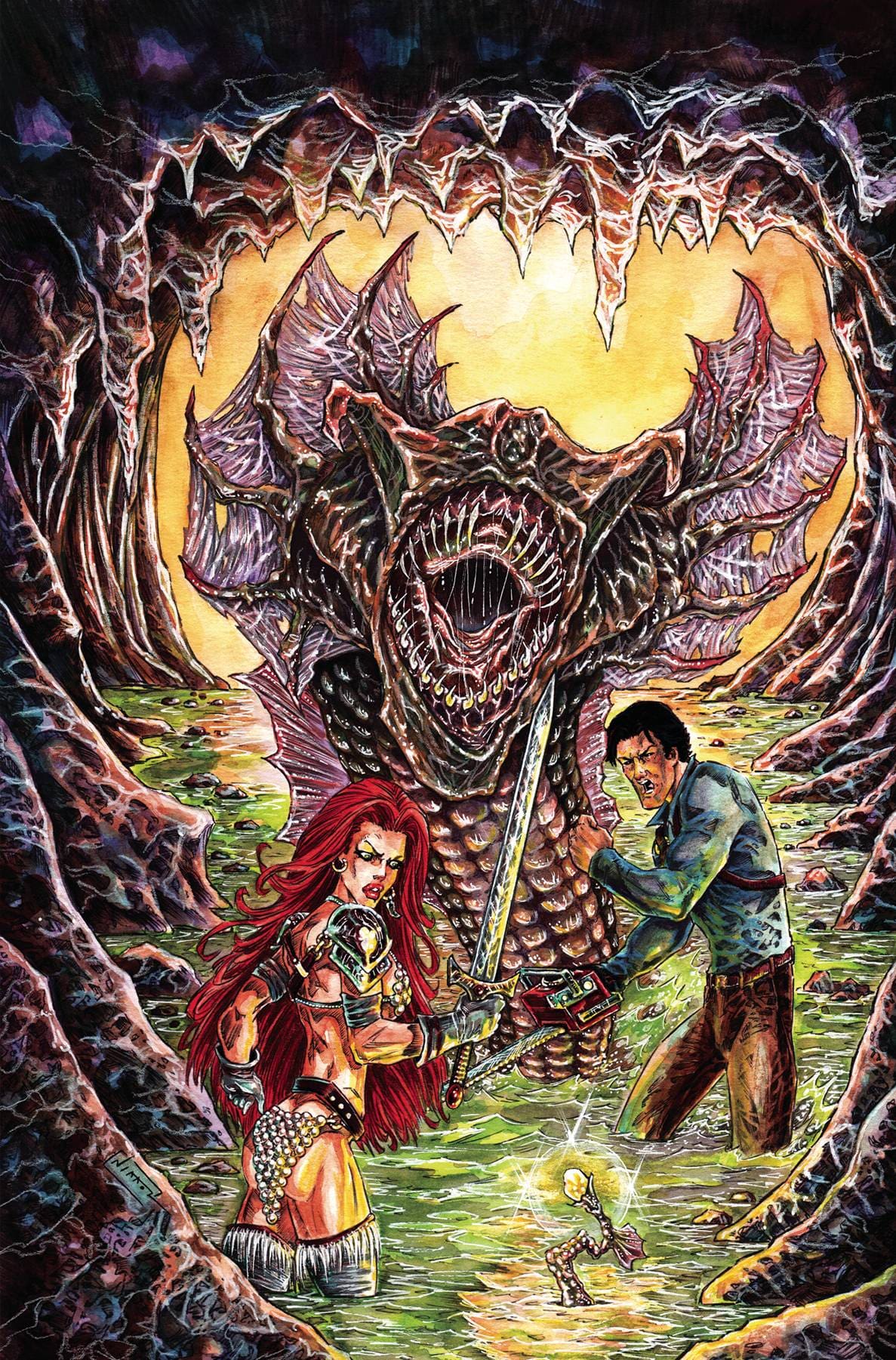 Dynamite Comic Books > Incentives RED SONJA VS AOD #4 CVR H 1:10 INCV JELENIC VIRGIN 72513035478504081 MAY250120