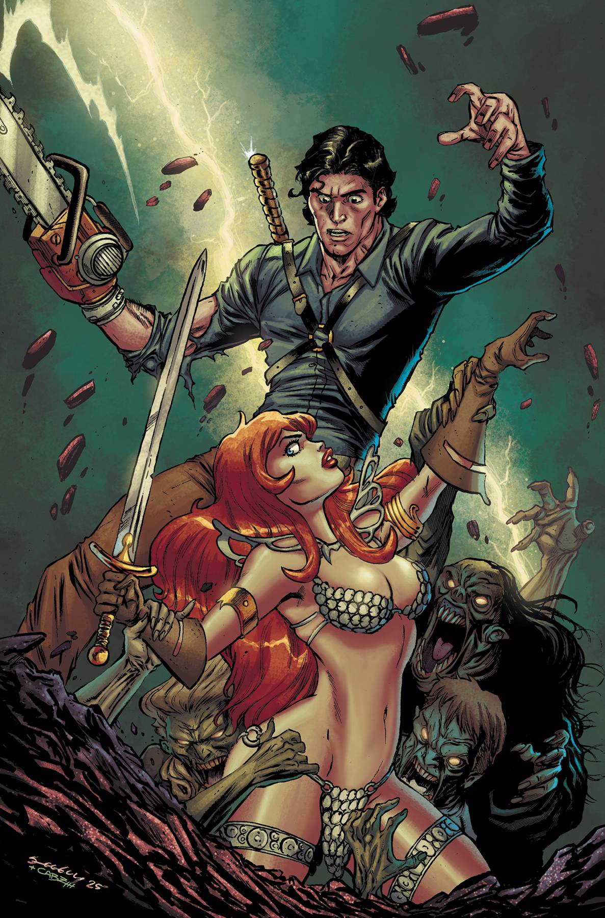 Dynamite Comic Books > Incentives RED SONJA VS AOD #4 CVR K 1:20 INCV SEELEY VIRGIN 72513035478504111 MAY250123