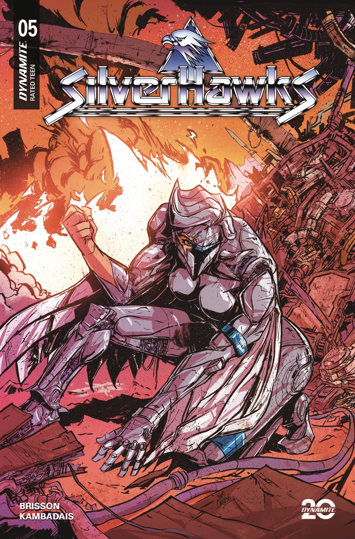 Dynamite Comic Books > Incentives SILVERHAWKS #5 CVR J 1:10 INCV COUSENS BATTLE DAMAGE ORIG 72513035158605101 MAR250124