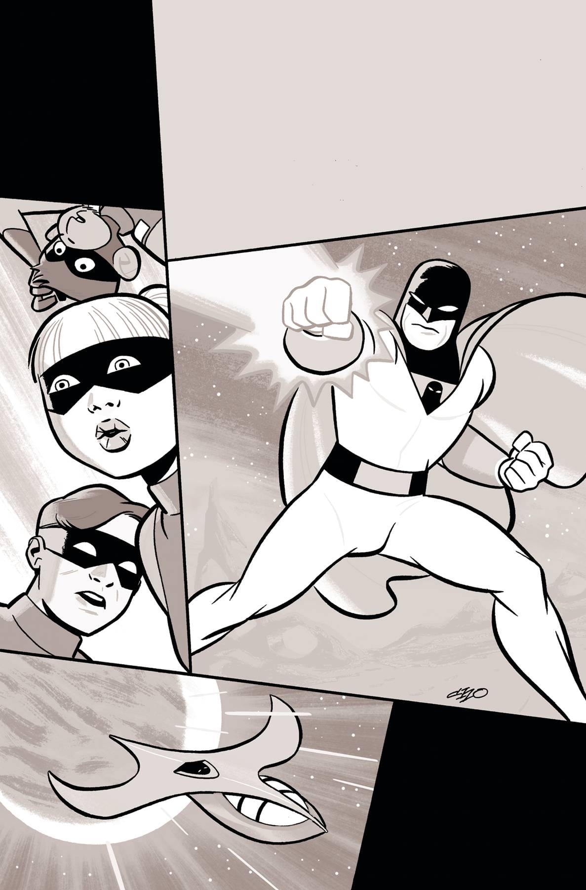 DYNAMITE Comic Books > Incentives SPACE GHOST #1 CVR P 1:30 INCV CHO LINE ART VIRGIN 72513034479301161 MAR240143