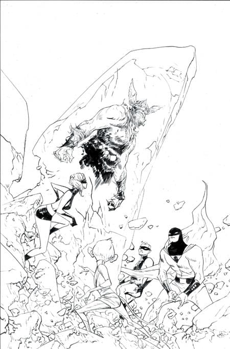 Dynamite Comic Books > Incentives SPACE GHOST (2025) #3 CVR I INC 1:15 JAE LEE LINE ART VIRGIN VAR 72513035712003091 0725DE1287