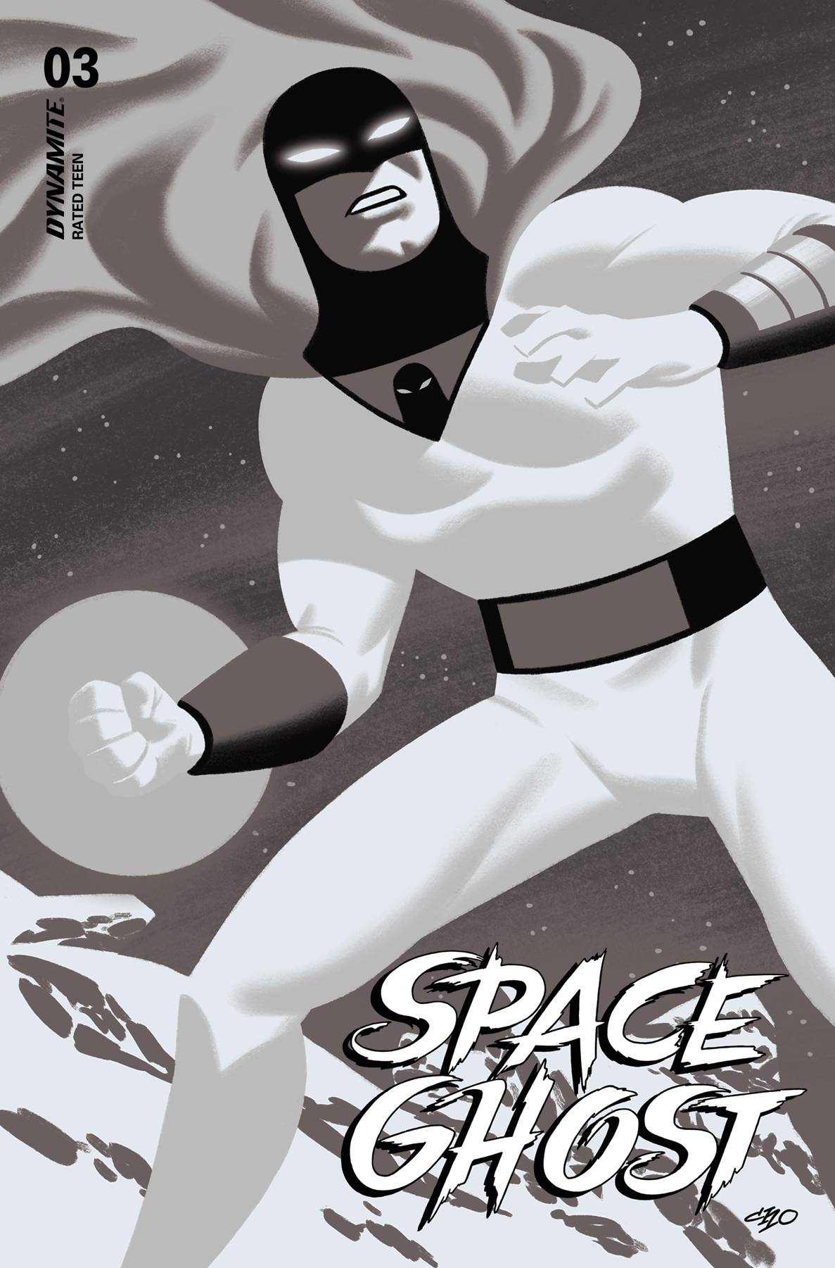 Dynamite Comic Books > Incentives SPACE GHOST #3 CVR O 1:10 INCV CHO B&W 72513034479303151 MAY240208