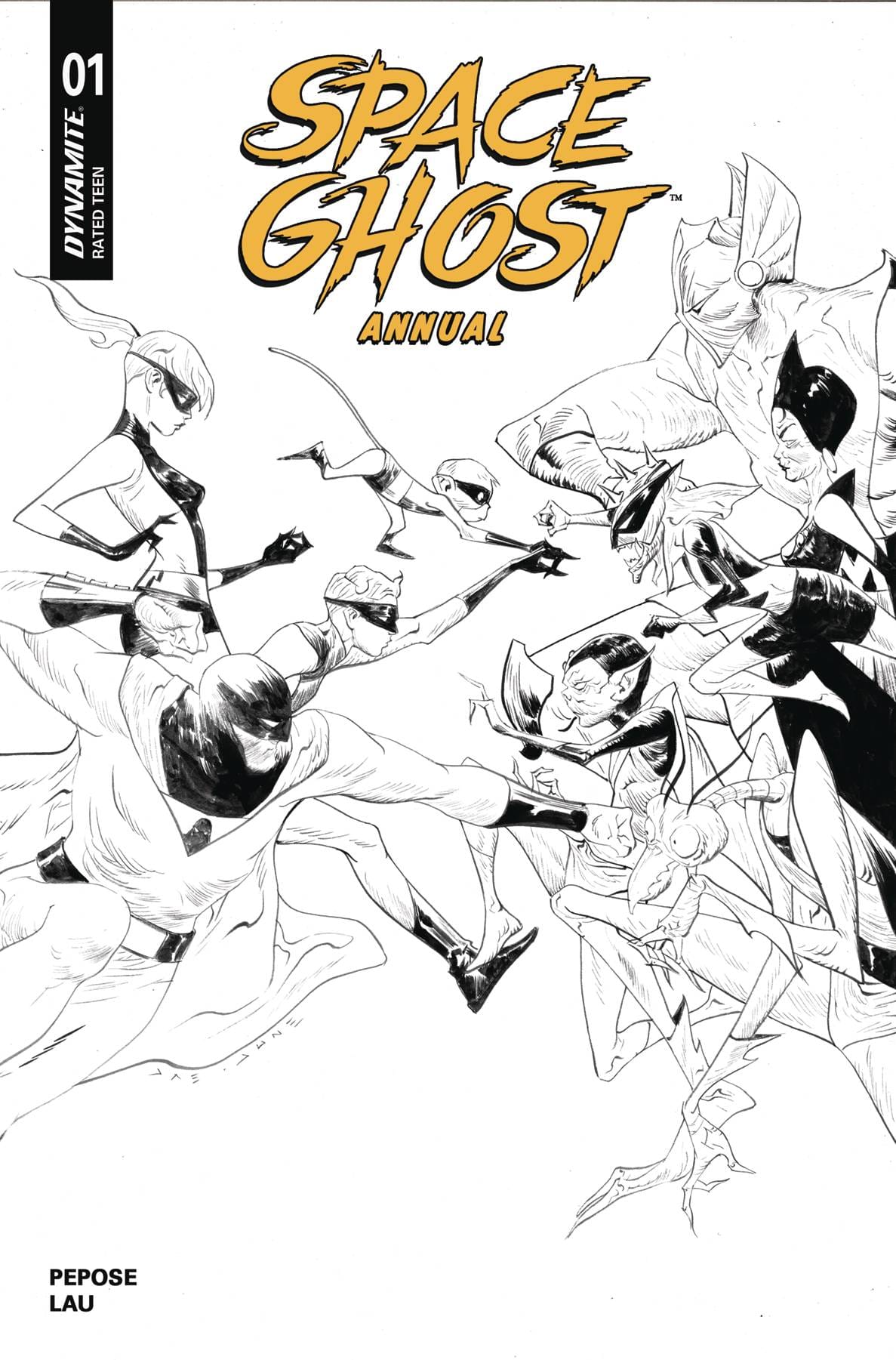 Dynamite Comic Books > Incentives SPACE GHOST ANNUAL #1 CVR I 1:10 INCV LEE LINE ART 72513035568301091 APR250040