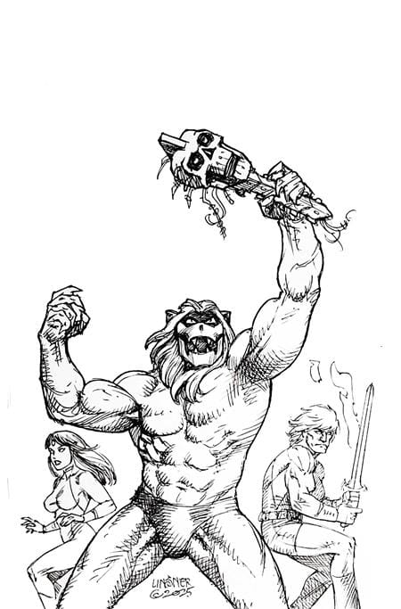 Dynamite Comic Books > Incentives THUNDARR THE BARBARIAN #4 CVR N INC 1:10 JOSEPH MICHAEL LINSNER LINE ART VIRGIN VAR 72513036251304141 0326DE8469