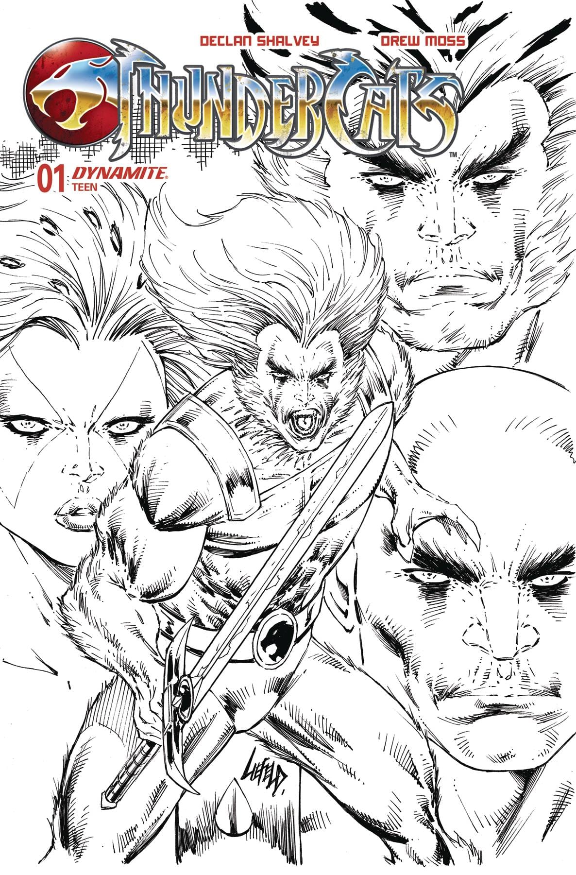 Dynamite Comic Books > Incentives THUNDERCATS #1 CVR ZG 1:10 FOC INCV LIEFELD B&W 72513034116701331 DEC237143