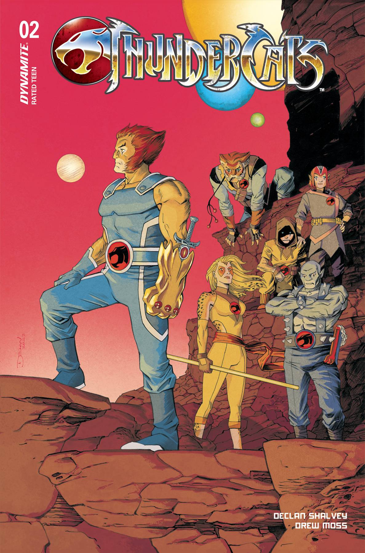 DYNAMITE Comic Books > Incentives THUNDERCATS #2 CVR R 1:25 INCV SHALVEY FOIL 72513034116702181 JAN240122