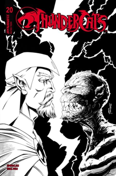 Dynamite Comic Books > Incentives THUNDERCATS #20 CVR J INC 1:10 DECLAN SHALVEY LINE ART VAR 72513034116720101 0725DE1310