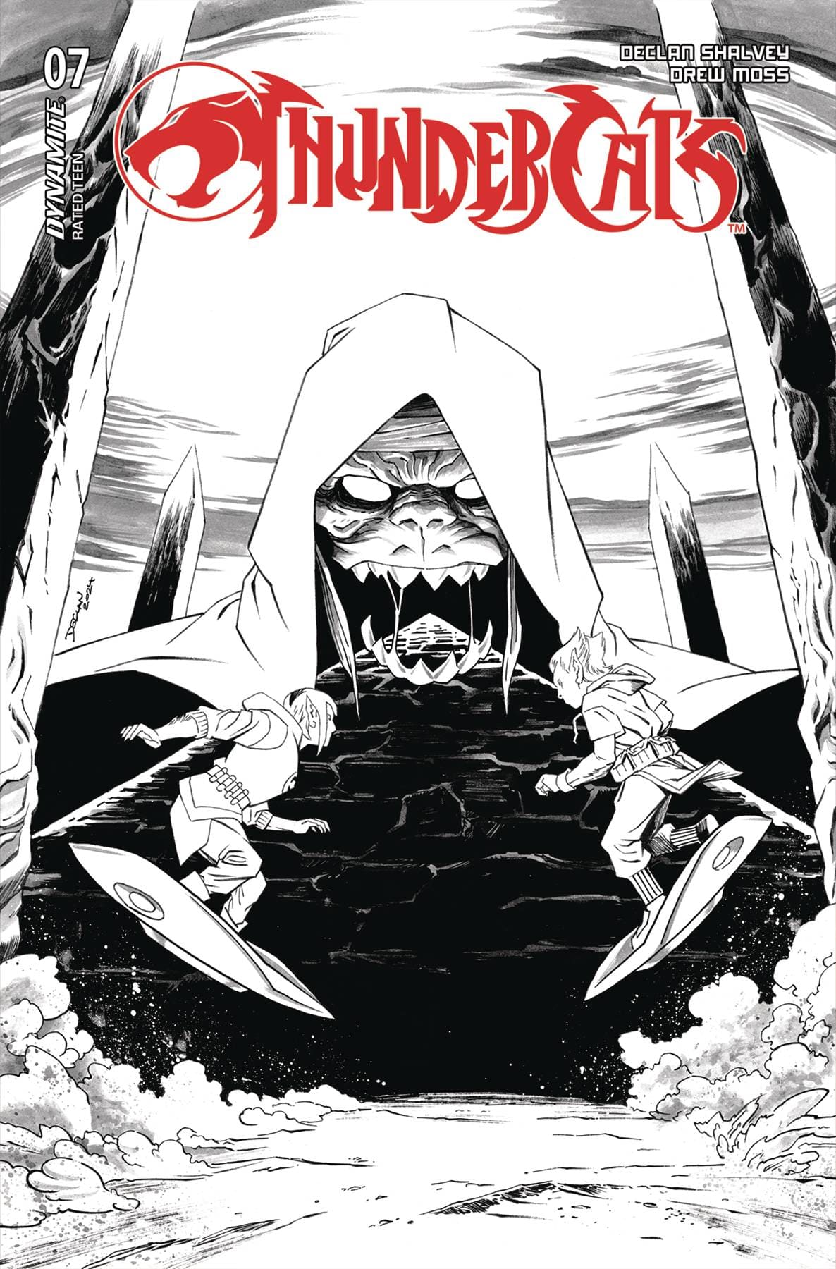 Dynamite Comic Books > Incentives THUNDERCATS #7 CVR J 1:10 INCV SHALVEY LINE ART 72513034116707101 JUN240301