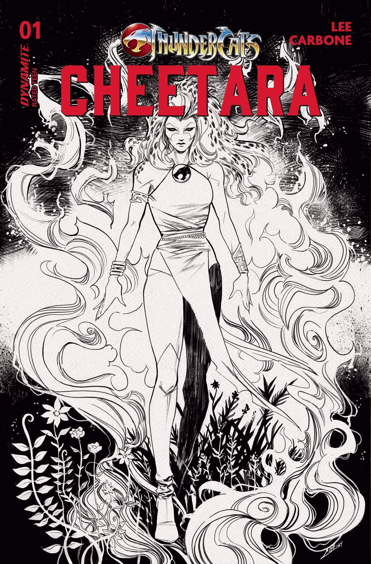 Dynamite Comic Books > Incentives THUNDERCATS CHEETARA #1 CVR U 1:75 INCV LEE LINE ART '72513034662901211 MAY240163
