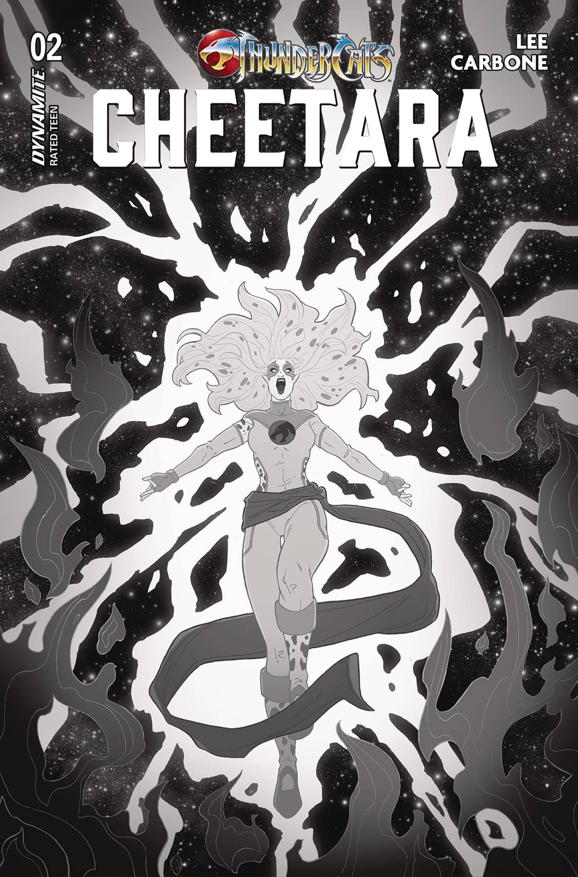 Dynamite Comic Books > Incentives THUNDERCATS CHEETARA #2 CVR L 1:20 INCV BRANDT & STEIN B&W 72513034662902121 JUN240216