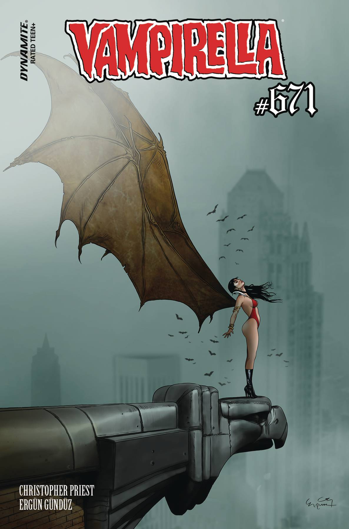 Dynamite Comic Books > Incentives VAMPIRELLA #671 CVR F 1:7 INCV GUNDUZ ORIGINAL 72513034120471061 JUN240235