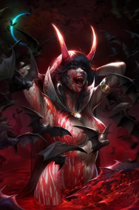 Dynamite Comic Books > Incentives VAMPIRELLA ARMAGEDDON #4 CVR I INC 1:15 FRANCESCO MATTINA VIRGIN VAR 72513035713704091 0825DE0788