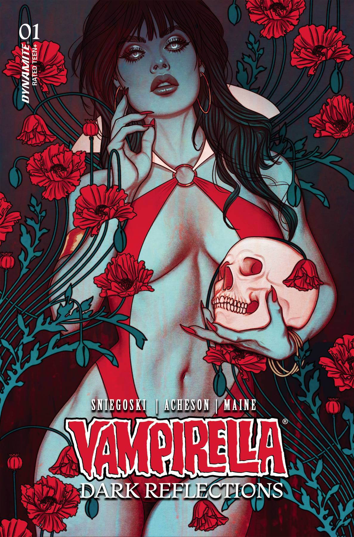 DYNAMITE Comic Books > Incentives VAMPIRELLA DARK REFLECTIONS #1 CVR N 1:10 INCV FRISON FOIL 72513034587501141 APR240141