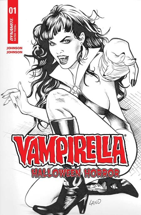Dynamite Comic Books > Incentives VAMPIRELLA HALLOWEEN HORROR #1 CVR Q INC 1:7 GREG LAND LINE ART FOC BONUS VAR 72513035912401171 0725DE1736
