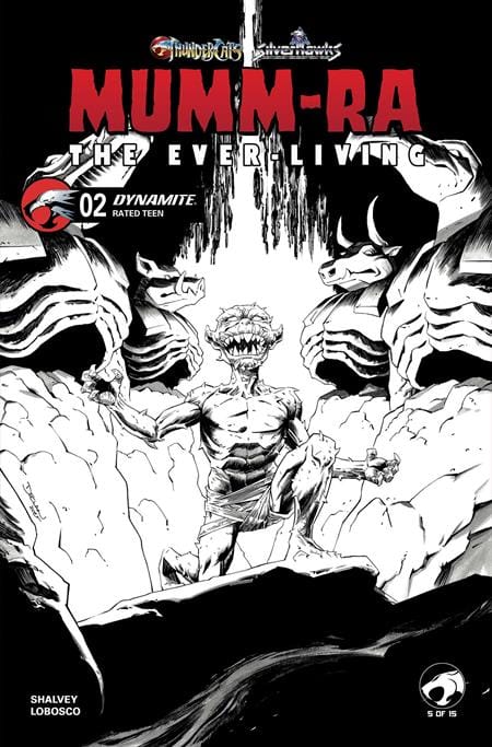 Dynamite Comic Books MUMM RA THE EVER LIVING #2 CVR K DECLAN SHALVEY LINE ART VAR 72513036403602111 0326DE8463