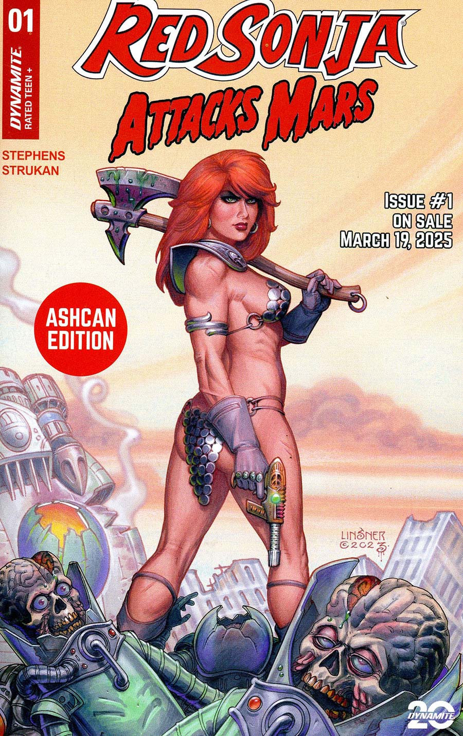DYNAMITE Comic Books RED SONJA ATTACKS MARS #1 ASHCAN EDITION 72513035355900011