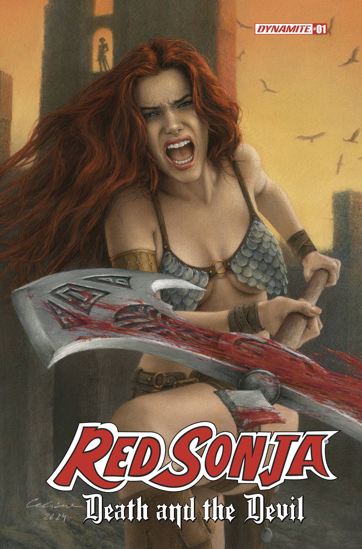 Dynamite Comic Books RED SONJA DEATH AND THE DEVIL #1 CVR B CELINA 72513034851701021 JUL240176