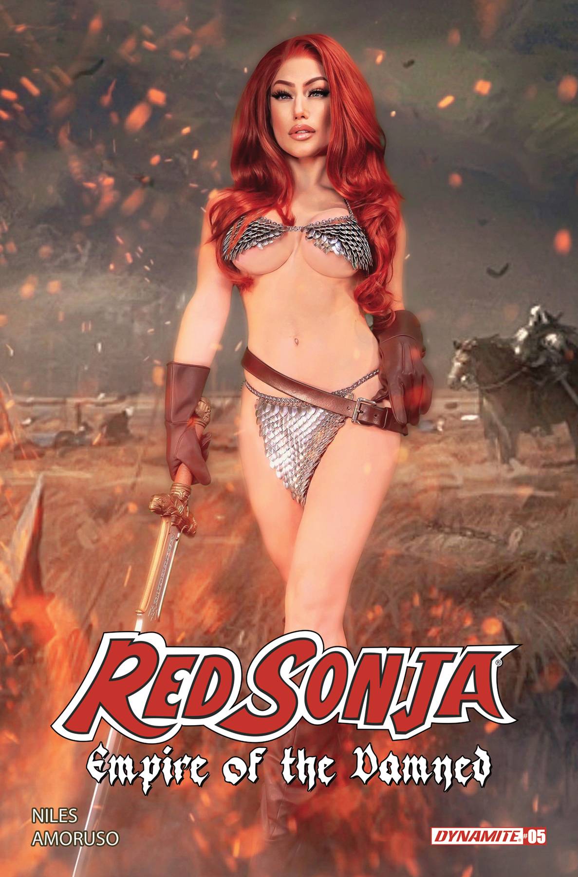 Dynamite Comic Books RED SONJA EMPIRE DAMNED #5 CVR D COSPLAY 72513034381905041 JUN240354