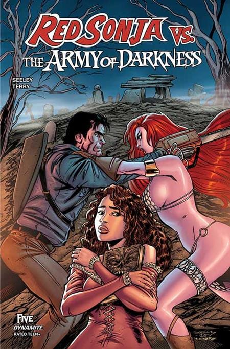 Dynamite Comic Books RED SONJA VS ARMY OF DARKNESS #5 CVR B TIM SEELEY VAR 72513035478505021 0725DE1029