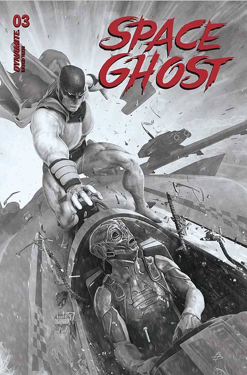 DYNAMITE Comic Books SPACE GHOST #3 CVR U 1:5 FOC INCV BARENDS B&W (C: 0-1-2) 72513034479303211
