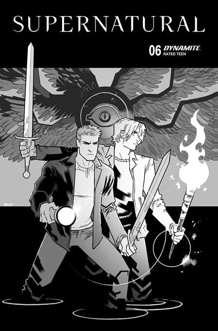 Dynamite Comic Books SUPERNATURAL #6 CVR K JOHN AMOR LINE ART VAR 72513035988906111 0126DE8544