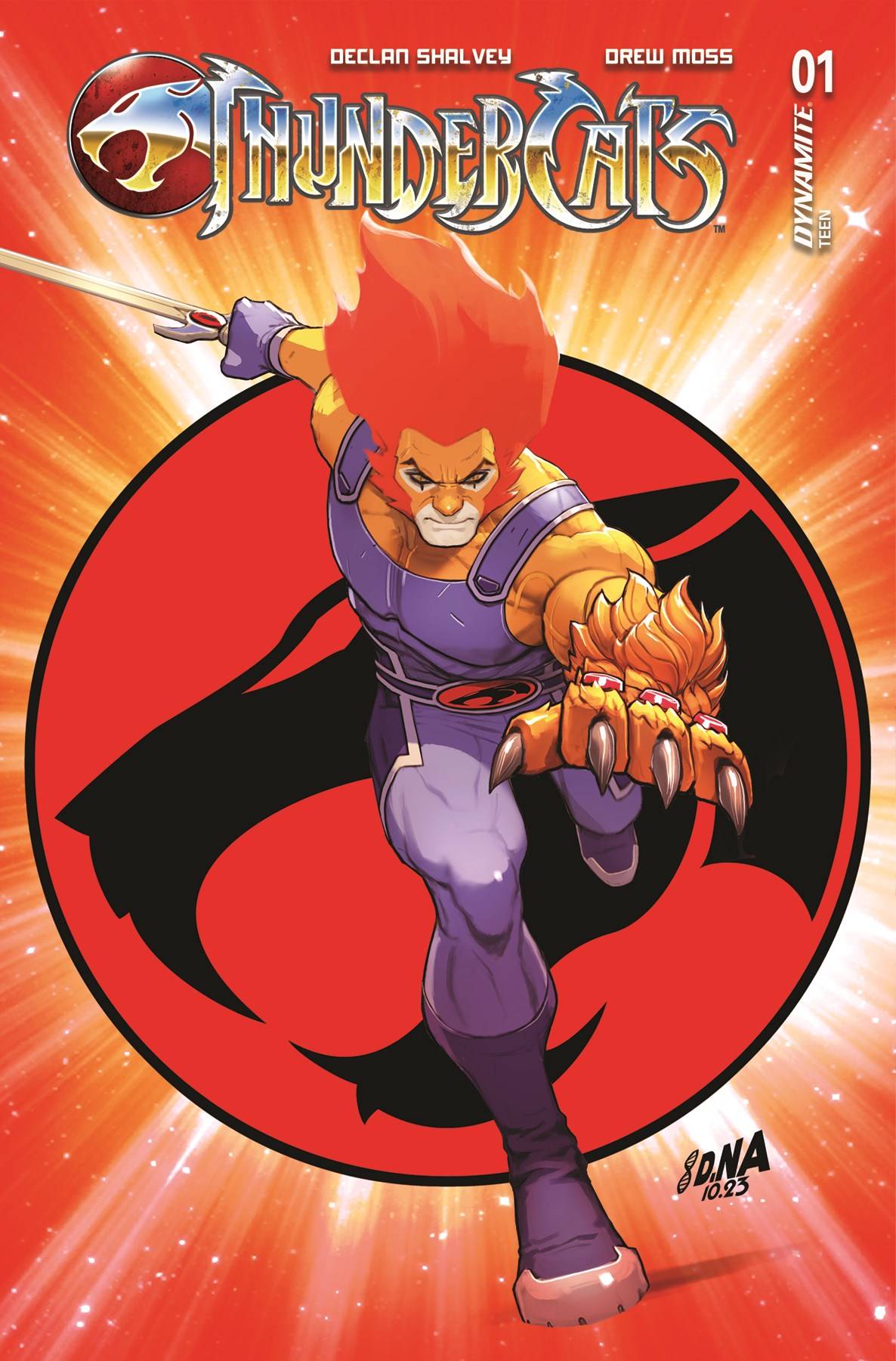 DYNAMITE Comic Books THUNDERCATS #1 3RD PTG CVR B NAKAYAMA TRADE DRESS FOIL 72513034116701023 JAN249149