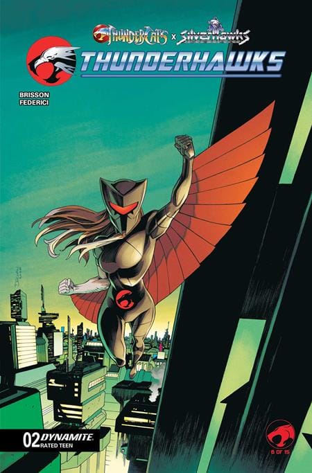 Dynamite Comic Books THUNDERCATS X SILVERHAWKS THUNDERHAWKS #2 CVR B DECLAN SHALVEY VAR 72513036405002021 0326DE0724